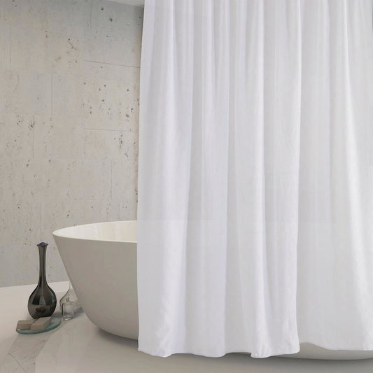 Barelli Checkerboard Jacquard Shower Curtain 180cm x 180cm – view 2
