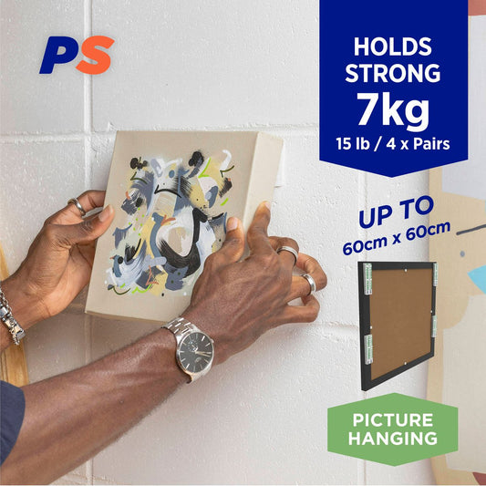 Permastik Extra Large Picture Strips 4 Pairs 7kg Adhesive Easy Hang – view 2