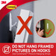 Command Medium Hooks - 1.3kg - Plastic - Damage-Free Hanging - 2 Pack