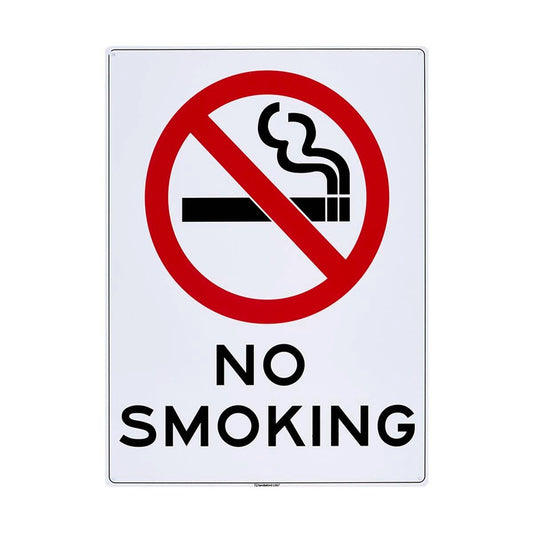 Sandleford No Smoking Sign 450 x 600mm Polypropylene UV Resistant - Auzzistore