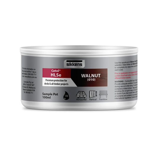 Sikkens Walnut Cetol HLSe 100ml Oil Based Timber Finish Durable UV Protection - Auzzistore