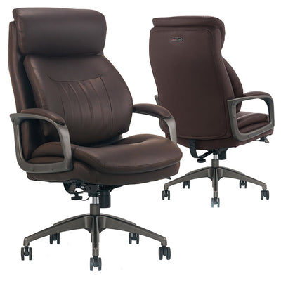 True Wellness Executive Office Chair Magic Back Technology Brown 51904-BRN 158kg Capacity