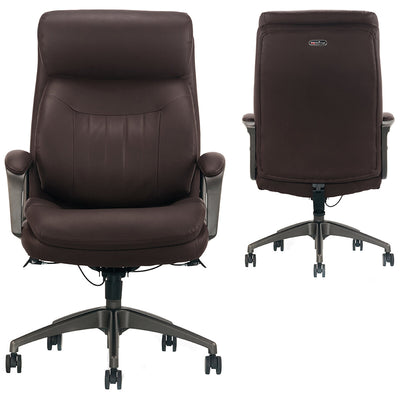 True Wellness Executive Office Chair Magic Back Technology Brown 51904-BRN 158kg Capacity