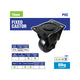 Easyroll 75mm Black PVC Fixed Castor - Durable - Shock Absorption - 80kg Load