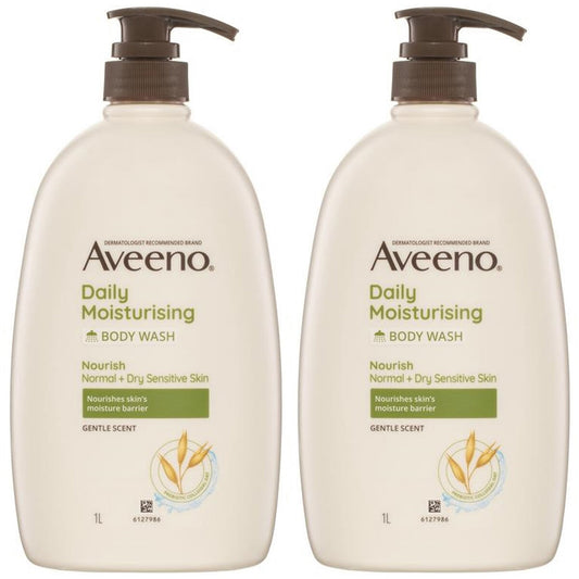Aveeno Daily Moisturising Body Wash Gentle Scent 2x1L – view 2