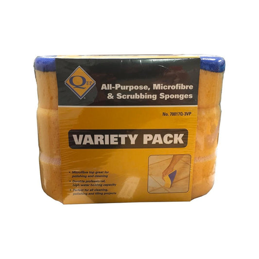 QEP Variety Sponge Pack - 3 Pack - Polyurethane - High Water Retention - Auzzistore
