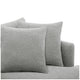 VDL Designs Crown Fabric Sofa Light Grey – view 7