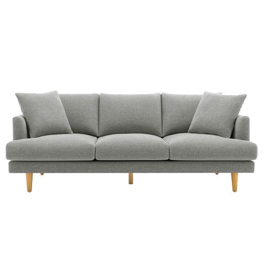 VDL Designs Crown Fabric Sofa Light Grey - Auzzistore