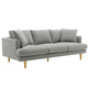 VDL Designs Crown Fabric Sofa Light Grey – view 2