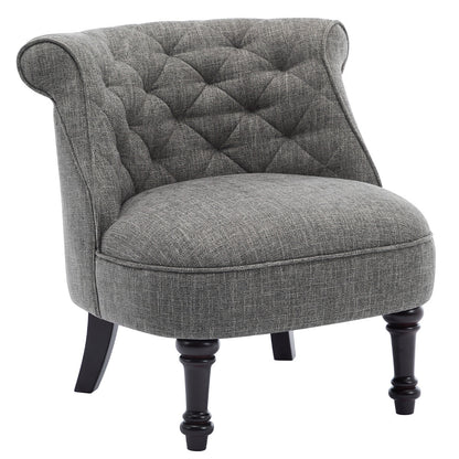 Slipper Accent Chair Dark Grey