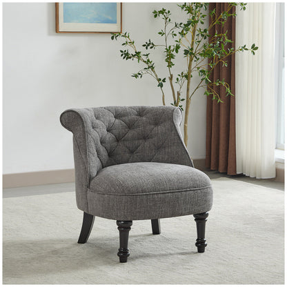 Slipper Accent Chair Dark Grey