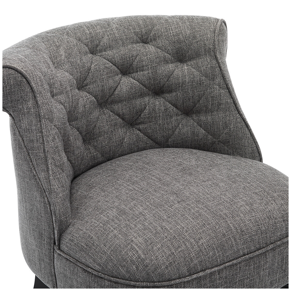 Slipper Accent Chair Dark Grey