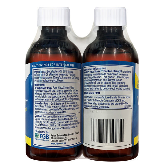 Vicks VapoSteam Double Strength Inhalant 2 x 200ml – view 2 - Auzzistore