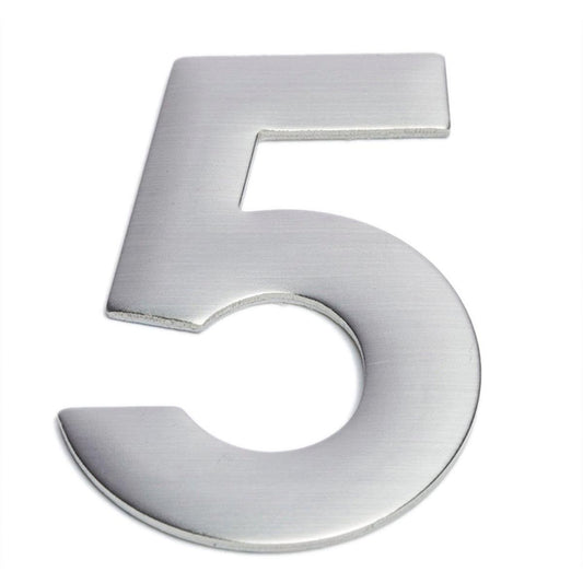 Sandleford Stainless Steel Self Adhesive House Number 5 - 75mm