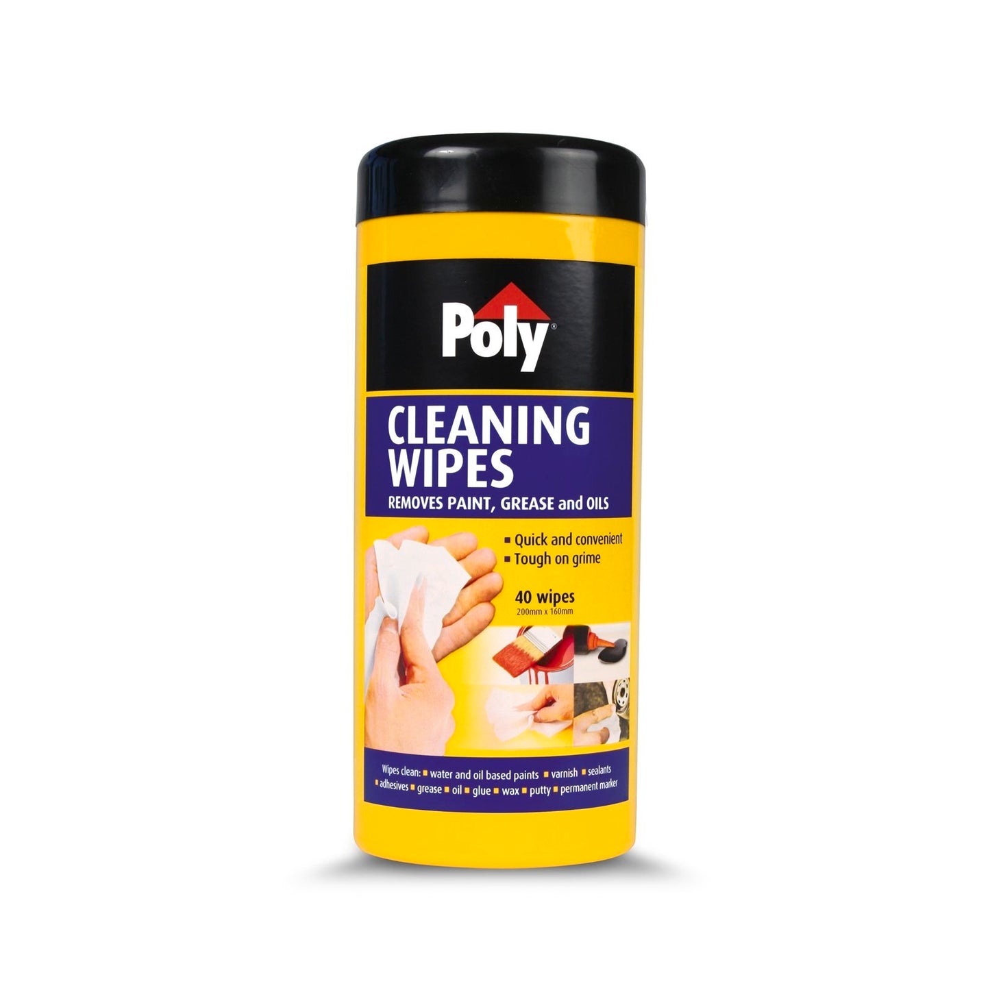 Poly Cleaning Wipes - 40 Pack