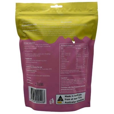 Ozi Choice A2 Milky Bites 300g Strawberry Cow-Shaped Calcium Bites
