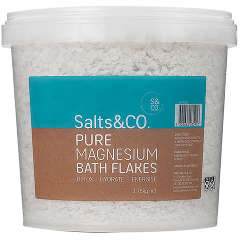 Salts & Co. Pure Magnesium Bath Flakes 3.75kg - Auzzistore