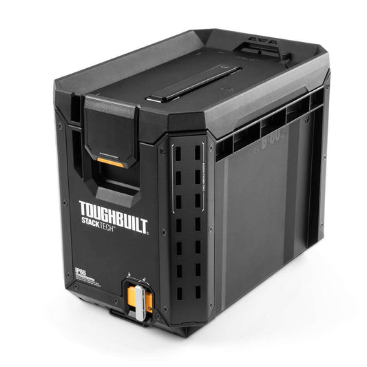 Toughbuilt Stacktech Compact Tool Box - 410mm x 345mm x 265mm - Durable Storage Solution - Auzzistore