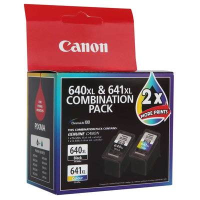 Canon PG-640XL CL-641XL Combination Pack Black Colour Ink Cartridges