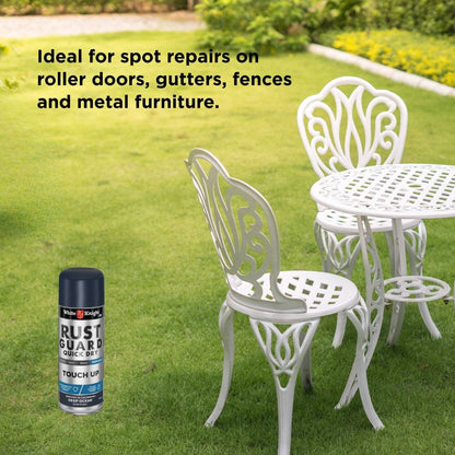 White Knight Rust Guard Deep Ocean 300g Satin Touch Up Spray Paint