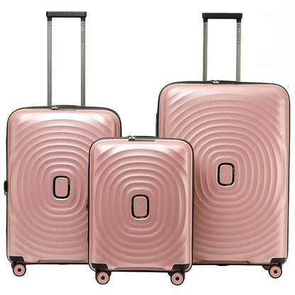 Tosca Eclipse 3 Piece Luggage Set Rose Gold
