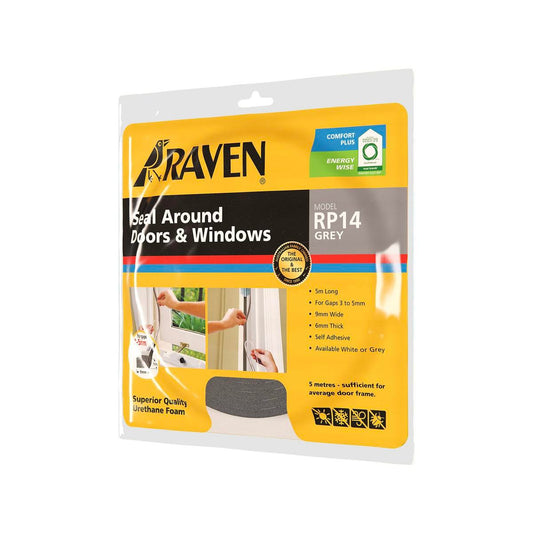 Raven Weather Strip - 5000mm - Urethane Foam - Self-Adhesive - Auzzistore