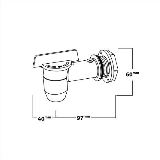 Tumbleweed Worm Farm Tap - 3/4 Inch - UV Protected - Drip Free Seal – view 2 - Auzzistore