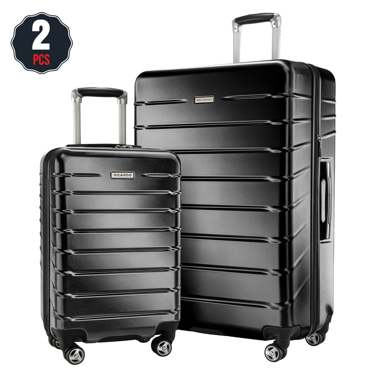 Ricardo Beverly Hills Vista Point Luggage Set 2 Piece Black