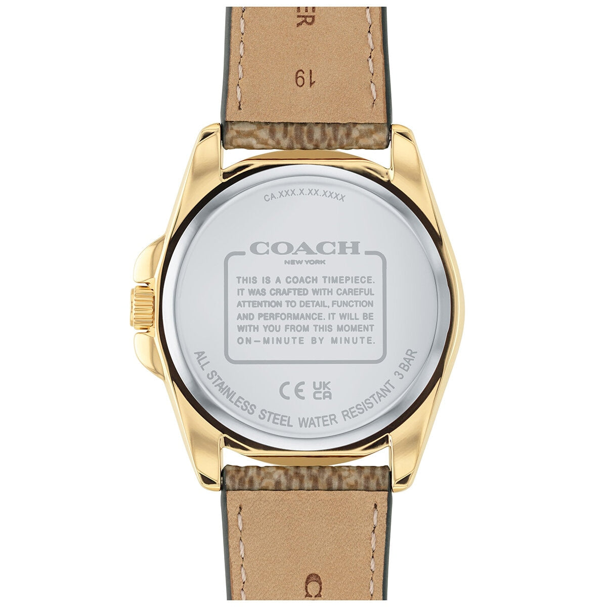 Coach Greyson Brown Leather Strap Women's Watch 14504111