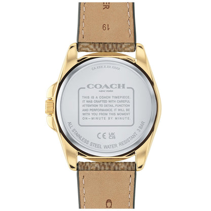 Coach Greyson Brown Leather Strap Women's Watch 14504111