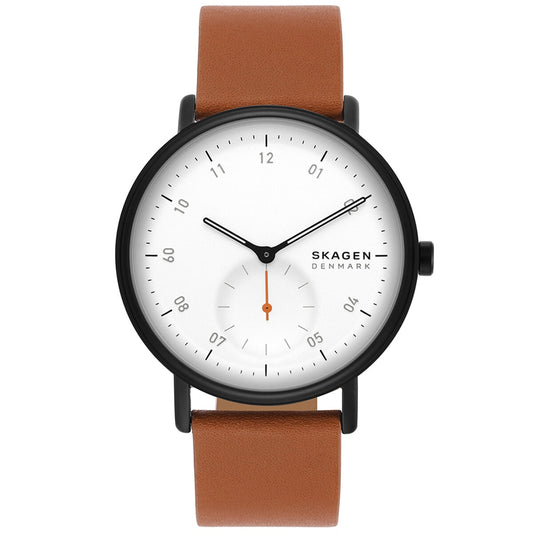 Skagen Kuppel Brown Leather Men's Watch SKW6889