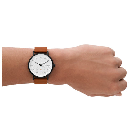 Skagen Kuppel Brown Leather Men's Watch SKW6889