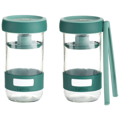 Lekue Pickeling Kit 2 Piece Set 700ml