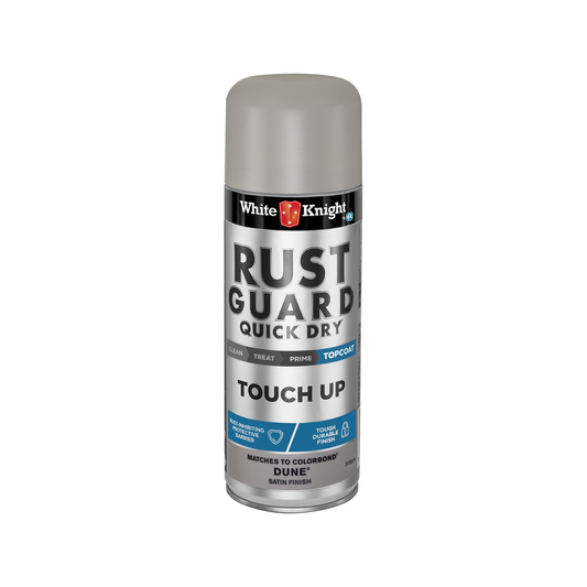 White Knight Rust Guard 300g Dune Satin Touch Up Spray Paint - Auzzistore