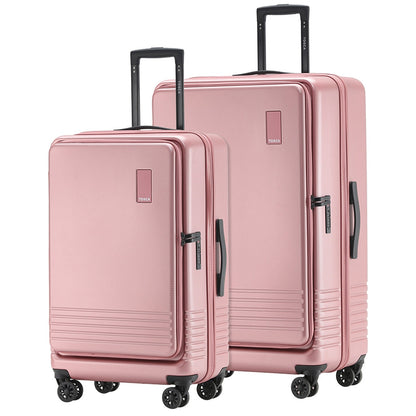 Tosca Horizon 2 Piece Luggage Set Medium And Large Dusty Rose