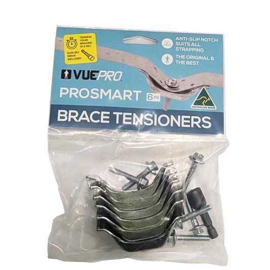 Vuepro Hex Drive Tensioner 6 Pack - Galvanised Steel - Anti-Slip - Auzzistore