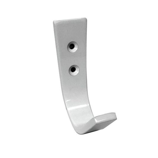 Adoored White Nuvo Deco Hook - 29mm Aluminium - Timeless Design