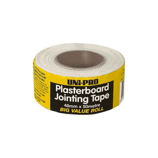 Uni Pro Plasterboard Jointing Tape 48mm x 50m Fibreglass Strength - Auzzistore