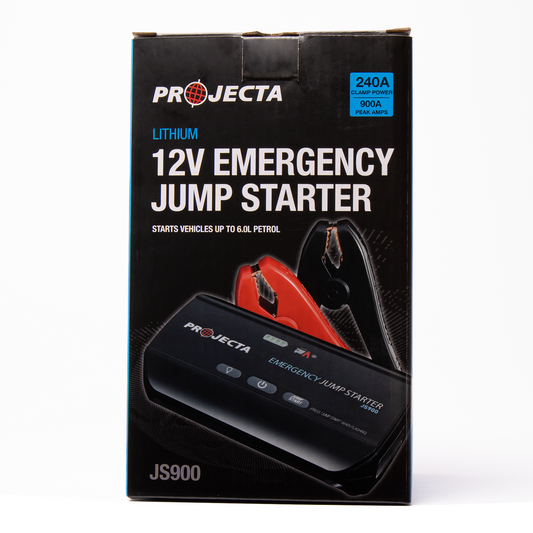 Projecta 12V 900A Jumpstarter - Compact Lithium - 115mm x 185mm x 80mm - Black - 9 Starts - LED Flood Light - USB Power Bank – view 2 - Auzzistore