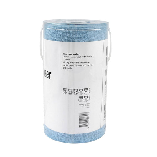 All Set Microfiber Towel Roll - 30 x 30cm - Blue - 75 Pack - Highly Absorbent – view 2 - Auzzistore