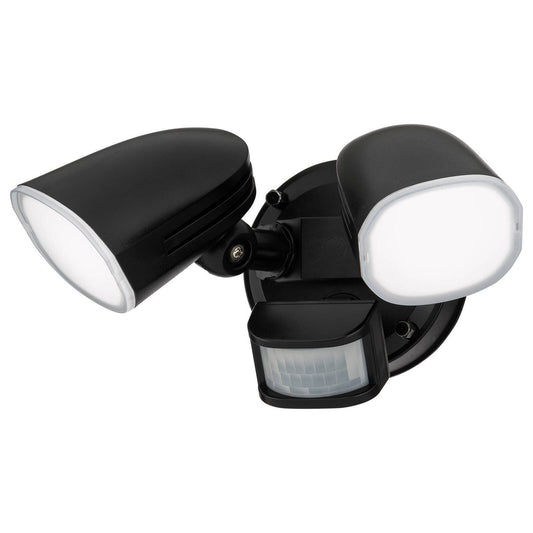 Arlec DIY Twinhead LED Security Sensor Floodlight - 160mm x 150mm - Black - Weather Resistant – view 2 - Auzzistore