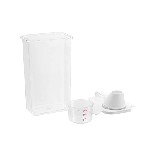 Boxsweden 2.3L Large Crystal Laundry Container - Clear - Airtight Design – view 2