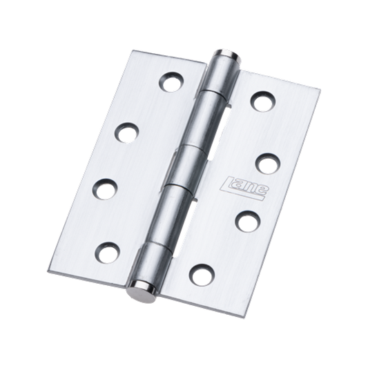 Lane Satin Chrome Butt Hinge 100 x 75 x 2 5mm 2 Pack Security