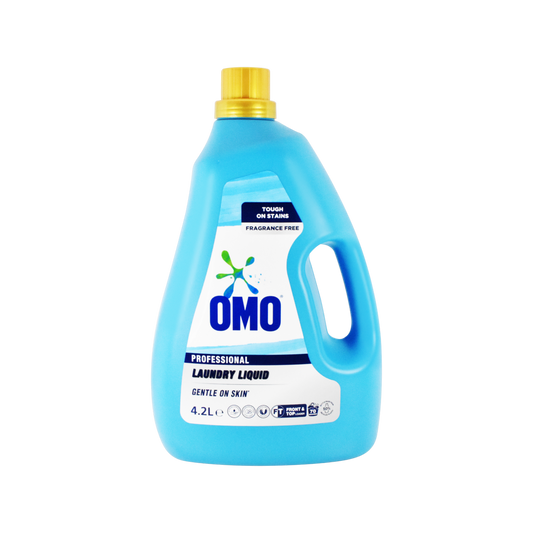 Omo Professional Laundry Liquid - 4.2L - Fragrance Free - Tough on Stains