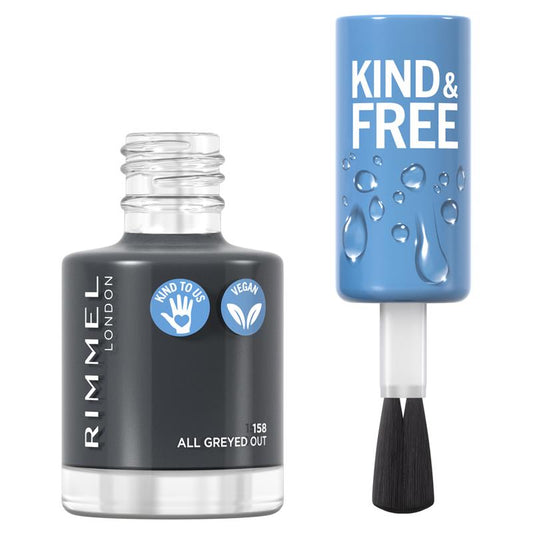 Rimmel Kind & Free Nail Polish 158 All Greyed Out – view 2