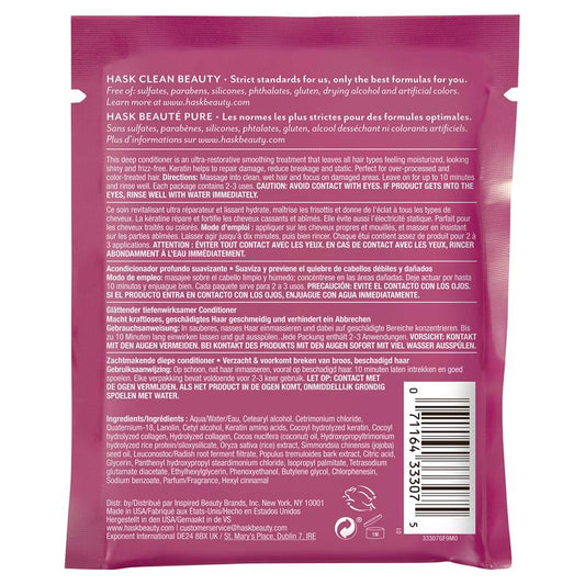 Hask Keratin Hair Treatment Sachet 50g - Strengthen & Repair - Auzzi Store