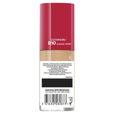 Covergirl Outlast Extreme Wear Foundation - 810 Classic Ivory 30ml