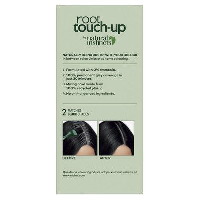 Clairol Root Touch Up Natural Instincts 2 Black - Permanent Hair Colour (35g)