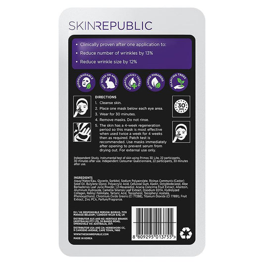 Skin Republic Collagen Under Eye Patches - 3 Pairs-Auzzi Store