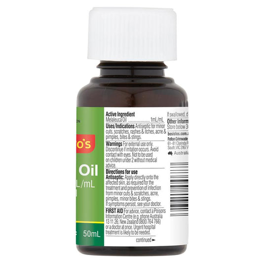Bosisto's Tea Tree Oil 50mL - Pure Natural Essential Oil-Auzzi Store